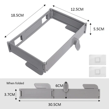 Giá đỡ Snap‑on: Treo túi rác, phơi khăn, chống trượt – 48.840₫ cho bếp, làm việc 10