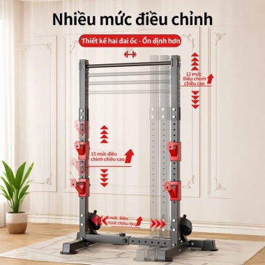 Giá đỡ tạ đa năng, giá đỡ tạ đơn tại nhà, nhiều mức điều chỉnh, giảm giá 13% chỉ 1.179.000 5