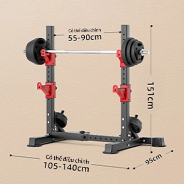 Giá đỡ tạ đa năng, giá đỡ tạ đơn tại nhà, nhiều mức điều chỉnh, giảm giá 13% chỉ 1.179.000 8