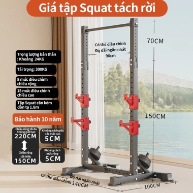 Giá đỡ tạ đa năng, giá đỡ tạ đơn tại nhà, nhiều mức điều chỉnh, giảm giá 13% chỉ 1.179.000 10