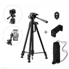Giá đỡ tripod 3 chân 1.4m tải 3kg chụp hình kẹp điện thoại remote Bluetooth 219k 9