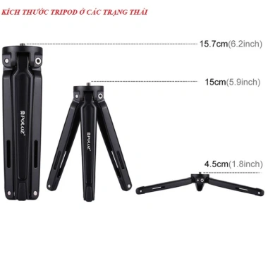 Giá đỡ tripod mini 3 chân kim loại điện thoại, máy ảnh, gimbal - Chỉ 185.000đ 5