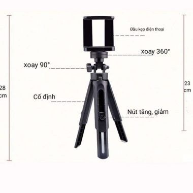 Giá Đỡ Tripod Mini 3 Chân Siêu Nhẹ Cho Điện Thoại và Máy Ảnh - Giá Chỉ 42.000₫ 7