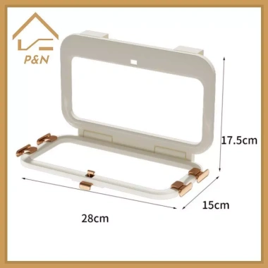 Giá Đỡ Túi Rác Nhà Bếp Gập Đa Năng Treo Tường Phòng Tắm - Tiết Kiệm Không Gian, 98.340₫