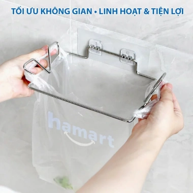 Giá Đỡ Túi Rác Treo Tường INOX - Kèm Miếng Dán Siêu Dính, Móc Đa Năng Nhà Bếp & Tắm, 25.000₫ 6 Giá Đỡ Túi Rác Treo Tường INOX - Kèm Miếng Dán Siêu Dính, Móc Đa Năng Nhà Bếp & Tắm, 25.000₫ 6