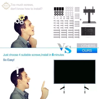Giá đỡ TV để bàn đa năng 32‑55 inch, không lỗ vít, phù hợp màn hình phẳng LED – Giá chỉ 145.200₫ 9