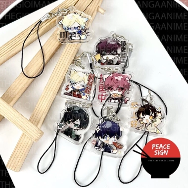 Giá Đỡ và Dây Treo Điện Thoại BLUE LOCK Anime Chibi Mica Acrylic và Móc Khóa Griptok Pop Giá 15.000