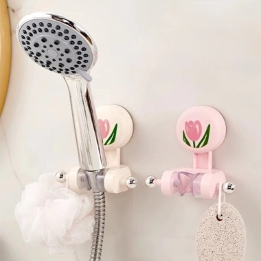 Giá Đỡ Vòi Hoa Sen Hình Tulip Không Cần Khoan - Điều Chỉnh, Di Chuyển, Lưu Trữ Phòng Tắm, Giá Ưu Đãi 42.900 VND