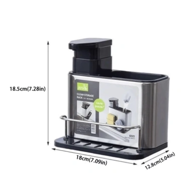 Giá đỡ xốp TOBE1 3 trong 1: Tiết kiệm không gian, hộp giặt thép không gỉ, giá thoát nước bếp - chỉ 178.750 VND