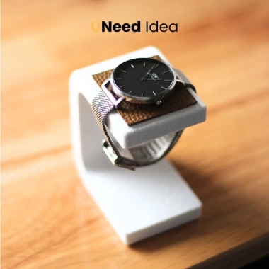 Giá đồng hồ đơn hiện đại chữ C thanh mảnh, kệ để bàn ưu đãi 46.000 - UNeed Idea UNW02