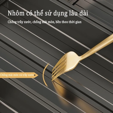 Giá Đựng Bộ Đồ Ăn Nhà Bếp MEIDOO - Ngăn Kéo Tiện Lợi, Giá Đĩa Đũa 276k 6