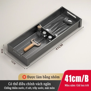 Giá Đựng Bộ Đồ Ăn Nhà Bếp MEIDOO - Ngăn Kéo Tiện Lợi, Giá Đĩa Đũa 276k 10