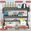 Giá đựng đồ ăn 1-3 lớp Vhome thép carbon bền chắc trên bồn rửa 65-125cm 5