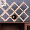 Giá đựng rượu vang đỏ gỗ Retro sáng tạo - Tủ trưng bày phòng khách, COD 2
