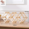 Giá đựng rượu vang đỏ gỗ Retro sáng tạo - Tủ trưng bày phòng khách, COD 9