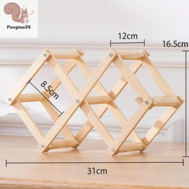 Giá đựng rượu vang đỏ gỗ Retro sáng tạo - Tủ trưng bày phòng khách, COD