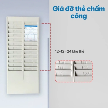 Giá Đựng Thẻ Chấm Công MCR10S Card Rack 10'S - Kệ Thẻ Máy Chấm Công 540.000 VNĐ Giảm 19% 7