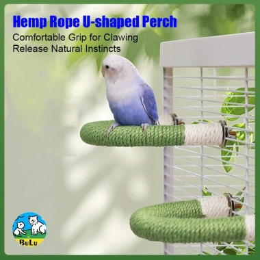 Giá Đứng Vẹt Dây Thừng Mài Móng Hình Chữ U Bền An Toàn cho Lovebird & Cockatiel - 283.755₫