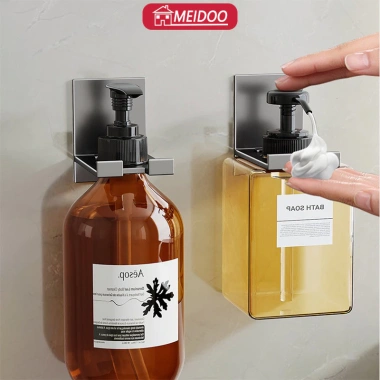 Giá gắn tường Meidoo không khoan - Đựng gel rửa tay, nước rửa chén, giá 141.900đ