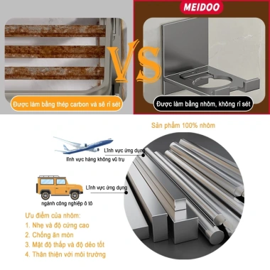 Giá gắn tường Meidoo không khoan - Đựng gel rửa tay, nước rửa chén, giá 141.900đ 3 Giá gắn tường Meidoo không khoan - Đựng gel rửa tay, nước rửa chén, giá 141.900đ 3