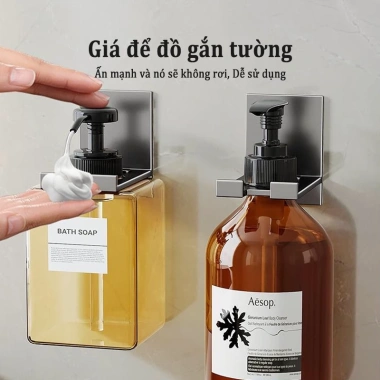Giá gắn tường Meidoo không khoan - Đựng gel rửa tay, nước rửa chén, giá 141.900đ