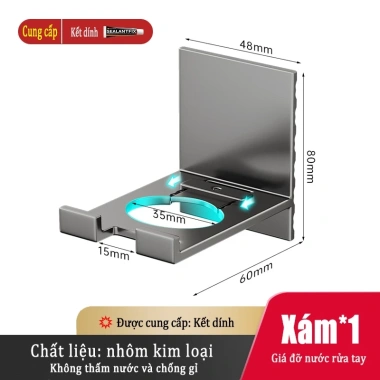 Giá gắn tường Meidoo không khoan - Đựng gel rửa tay, nước rửa chén, giá 141.900đ