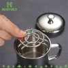 Giá hấp HUAYUEJI Mini 2 đa chức năng, thép không gỉ, kèm bộ đồ ăn & giá đỡ nồi cơm