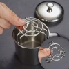 Giá hấp HUAYUEJI Mini 2 đa chức năng, thép không gỉ, kèm bộ đồ ăn & giá đỡ nồi cơm 3