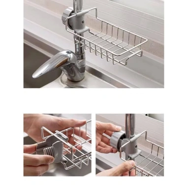 Giá inox đựng xà bông treo bồn rửa tay - khô ráo, sạch sẽ, chỉ 39.000₫