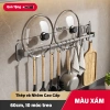 Giá Kệ Móc Treo Nhà Bếp Đa Năng Nhôm 603 – Cao Cấp, Chống Gỉ, Dán Tường, Tặng Keo 10