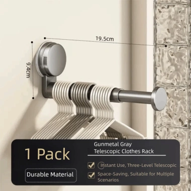 Giá lưu trữ móc treo KKINGDOM - Kệ treo tường đa chức năng, cốc hút không khoan, hộp đựng đồ gia đình, chỉ 58.850₫
