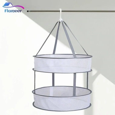 Giá phơi áo len Flameer – Máy sấy phẳng xếp chồng, móc treo lưới, chỉ 52.800₫ 6