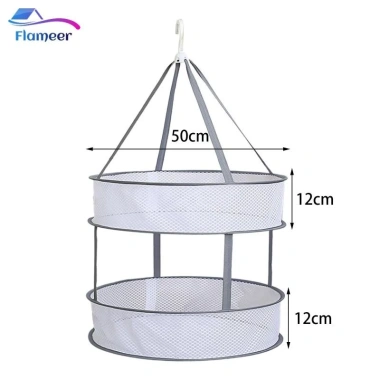 Giá phơi áo len Flameer – Máy sấy phẳng xếp chồng, móc treo lưới, chỉ 52.800₫ 8