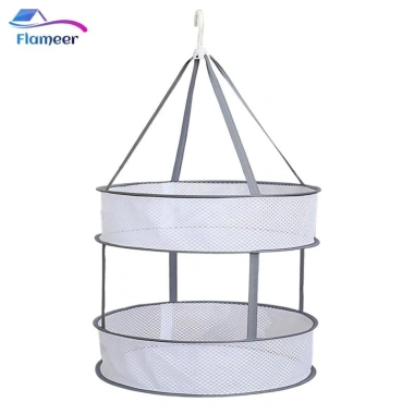 Giá phơi áo len Flameer – Máy sấy phẳng xếp chồng, móc treo lưới, chỉ 52.800₫ 9