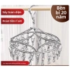 Giá phơi đa năng thép không gỉ - Treo quần áo, tủi, phơi tất, chỉ 16k
