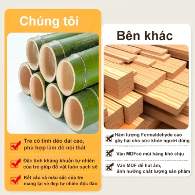 Giá phơi đa năng tre tự nhiên, móc treo phong cách, giảm 22% còn 168.750₫ 3
