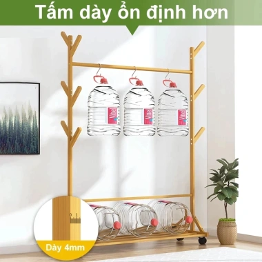 Giá phơi đa năng tre tự nhiên, móc treo phong cách, giảm 22% còn 168.750₫ 4