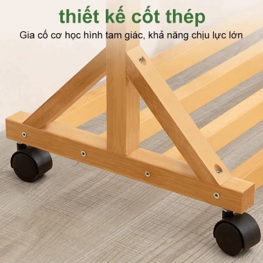 Giá phơi đa năng tre tự nhiên, móc treo phong cách, giảm 22% còn 168.750₫ 6