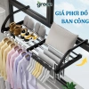 Giá Phơi Đồ Ban Công Gấp Gọn - Kệ Treo Thông Minh Mở Rộng, Chịu 10kg