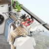 Giá Phơi Đồ Ban Công INOX Thông Minh Co Rút, Tháo Lắp Đơn Giản MKS032 - Giá Để Đồ Cửa Sổ, Cây Cảnh 3