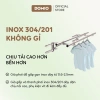 Giá phơi đồ gắn lan can gấp gọn DOMIO L001 - Tiết kiệm không gian, lắp tường nhanh, giá 298.056₫ 4