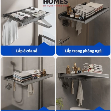 Giá Phơi Đồ Gấp Gọn Hợp Kim Nhôm - Tiết Kiệm Diện Tích, Phơi Quần Áo, Giày, Đồ Lót - 315.000 VNĐ 2 Giá Phơi Đồ Gấp Gọn Hợp Kim Nhôm - Tiết Kiệm Diện Tích, Phơi Quần Áo, Giày, Đồ Lót - 315.000 VNĐ 2