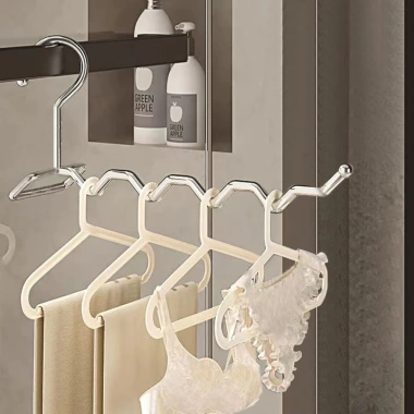Giá phơi đồ gấp thép không gỉ đa năng, dùng trong nhà và ngoài trời, lưu trữ quần áo gọn ban công 2