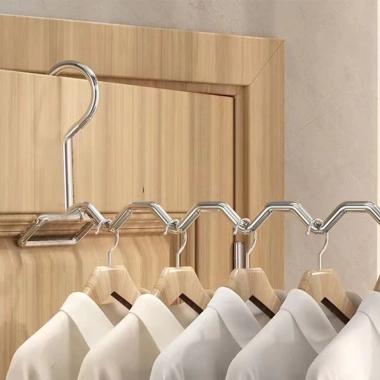 Giá phơi đồ gấp thép không gỉ đa năng, dùng trong nhà và ngoài trời, lưu trữ quần áo gọn ban công 7