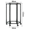 Giá phơi đồ xoay 360 bánh xe, treo quần áo, chịu tải tốt, cho không gian nhỏ - 175k 6