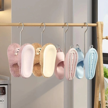 Giá phơi giày inox cho ban công ký túc xá, móc treo quần áo chống gió siêu tiện lợi 88.509 2 Giá phơi giày inox cho ban công ký túc xá, móc treo quần áo chống gió siêu tiện lợi 88.509 2