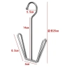 Giá phơi giày inox cho ban công ký túc xá, móc treo quần áo chống gió, tiện lợi 4