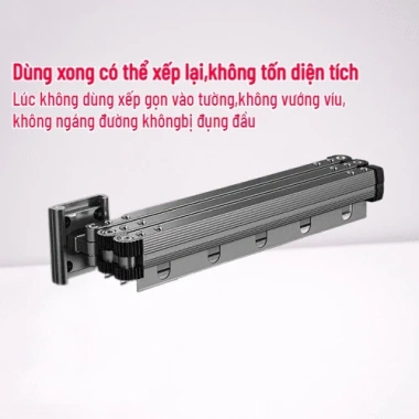 Giá phơi nhôm SG.DECOR gắn tường gấp khúc thông minh tiện lợi cho căn hộ 333.102 VND