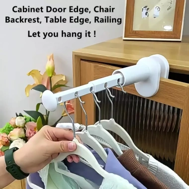 Giá phơi quần áo du lịch 2 gói mini 5 lỗ, treo tường bền bỉ - chỉ 77.836đ 7