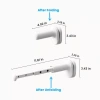 Giá phơi quần áo du lịch 2 gói mini 5 lỗ, treo tường bền bỉ - chỉ 77.836đ 9